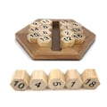 Miniatyrbillede 1 af 4: Træ Hexagon Puslespil Form Blok Tangram Hjernevrider Legetøj Geometri Logik Iq Spil Honeycomb