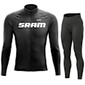 Miniatyrbilde 1 av 5: SRAM Pro Høst Sykkeltrøye Sett Sykkel Sportsklær Dress MTB Uniform Ropa Ciclismo Landeveissykkel Klær Bicicleta Lange Bib Bukser Himmelsblå 4XL Sky Blue