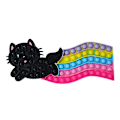 Miniatyrbild 3 av 4: Söt Katt Tryck Bubbla Fidget Leksak Portabel Silikon Dekompressionsleksaker Tanketräning Pusselspel Black