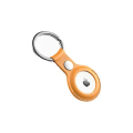 Miniatyrbillede 4 af 4: AirTag beskyttelsesærme, læder all-inclusive anti-drop anti-tab nøglering, brun