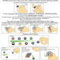 Miniatyrbillede 2 af 2: Nye 3 stk. Magnetisk Spinne Fidget Ring Spinner Magnet Fidget Legetøj Lynlås Antistress B