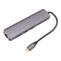 Miniatyrbillede 2 af 8: USB-C Hub 7-i-1 4K 1Gbps Ethernet 100W PD 2 USB3.0 Porte USB til HDMI Multiport Adapter