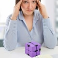 Miniatyrbillede 4 af 4: Angst Stress Relief Infinity Cube Blocks Legetøj Purple
