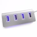 Pikkukuva 4 / 4: Led Mini 4 Port Hub Nopea Usb 2.0 Jakaja-adapteri Hub Kaapelilla Macbook PC Läppärille