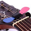 Miniatyrbild 2 av 5: Ny Svart Gummi Plektrumhållare Kompatibel med Gitarr Bas Söta Gitarrtillbehör