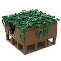 Miniatyrbillede 1 af 4: Moc Dele Ww2 Træhuse Base Militære Byggeklodser Hær Soldat Diy Konstruktionslegetøj Drenge Gaver