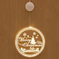Miniatyrbild 2 av 5: Juldekorationsdörr Fönsterljus Fairy String Lampa Julgransprydnad A