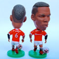 Miniatyrbillede 1 af 2: Fodboldspiller minifigurer Realistiske spark og præcise detaljer Paul Pogba