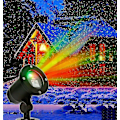 Miniatyrbild 1 av 5: Jul LED Projektor Utomhus Landskap Scen Jul Lampa EU Plug