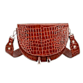 Miniatyrbillede 5 af 5: Fashionable dame crossbody taske sadeltasker blødt læder skuldertaske