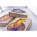 Miniatyrbillede 2 af 5: Unik Form Træpuslespil Jigsaw DIY Hjernetræning Pædagogisk Legetøj Colorful Cat A3