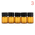 Miniatyrbillede 4 af 5: 5 stk. 2 ml Mini Amber Glasflaske 3