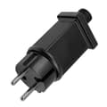 12V 0.3A Plugg LED Ljusremsa Strömförsörjning LED Transformator Plugg Adapter IP44 Vattentät Julbelysning Adapter EU PLUG Svart SZRH