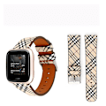 Miniatyrbild 4 av 5: Läderarmband Fitbit Versa Klockarmband För Fitbit Versa/Lite Smartklocka Gray