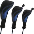 Golfklubbskydd Kompatibla med Fairway Woods Driver Hybrider, 3 st Långhalsade Golfklubbskydd i Mesh
