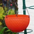 Miniatyrbilde 9 av 9: Blomsterpotte Hjem Hage Balkong Hengende Plantepotte Krok Kurv Hengende Potte Blomster Plantepotter Rød Medium Rød Middle Red