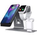 Miniatyrbillede 1 af 4: 3-i-1 Aluminium Stand til Apple Watch, Airpods og iPhone X Wire