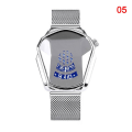 Miniatyrbilde 1 av 4: Diamantstil Kvarts Klokke Vanntett Mote Stålrem Kvarts Klokke For Menn Kvinner 5 strap   Mesh Belt