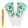 Pikkukuva 2 / 4: Akupainanta Refleksologiasukat Jalkahierontasukat Liukumattomat Hengittävät Joogasukat Kuntoiluun ja Urheiluun Socks  And Massage Stick