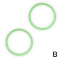2x Patella Stabilisator Knästöd Band Loop för Basket Löpning Fluorescent green