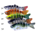 Miniatyrbillede 2 af 5: 1 stk. Leddelt Crankbait 6 Sektioner Swimbait Fiskelokker 11cm Kunstig Culter Gedde Fiskegrej 4