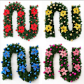 Miniatyrbilde 2 av 2: Julekrans med lys for julebryllupsfestdekorasjon Red