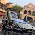 Miniatyrbild 1 av 5: 1:18 Lamborghini Modell Gjuten Legering Pojkleksaker Bilar Modellbilar & Leksak SIAN FKP37 Superbil (Mörk guld)