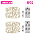 Pikkukuva 1 / 4: Jouluvalot White 5M 50LED 2PCS