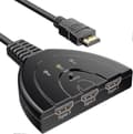 HDMI-switch Gana, HDMI-switch, 3 i 1 HDMI-splitter