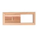 Sauna Luftventil Træ Cederramme Ventilationspanel Holdbart Justerbart Design Naturmateriale til Saunarum Effektiv Luftcirkulation