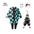 Miniatyrbild 1 av 4: Kostymset för vuxna pojkar Ariestar? Demon Slayer-dräkt