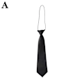 Pikkukuva 1 / 11: Pieni solmio, lyhyt, lapset, söpö koriste, rento, yhtenäinen, asusteet black One-size