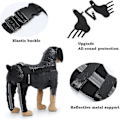 Miniatyrbilde 2 av 5: Par Hund Bakbenstøtte For Hundeben Sårheling, Forebygger Leddskader Og Forstuinger, Kjæledyr Hund Leddbandasje Reflekterende Rød M Reflective Red