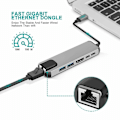 Miniatyrbild 5 av 5: USB HUB C HUB Till Multi USB 3.0 HDMI-kompatibel Adapter Kompatibel med MacBook Pro C HUB|Type-C Adapter