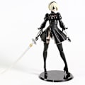 Miniatyrbild 1 av 5: NieR Automata 2B YoRHa Typ B Litet Svärd Version PVC Figur Docka Samlarobjekt Modell|Actionfigurer