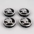 SK03- 56MM 4-pack Navkapslar Skoda Silver one size - MXBC