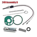 12V/24V Eberspacher Hydronic D4WSC D5WSC Värmare Glödstift Keramisk Stift Kit med Packningar, Sil, Nyckel 252106011000 24V Assembly D