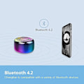 Miniatyrbillede 2 af 4: Trådløs Bluetooth Højttaler Super Bass Bærbar Subwoofer 3D Stereo Lydhøjttalere (Aurora)