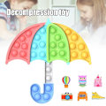 Miniatyrbild 1 av 4: Push Pop Bubbla Fidget Sensorisk Leksak Stresslindring För Hemma Skola Och Kontor För Barn Vuxen Umbrella