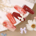 Miniatyrbild 3 av 5: Färgglada Rosett Nagel Nitar Strass Kristall 3D Resin Rosett Nagelberlocker Set För Nageldesign Söta Rosett Nageldekorationer
