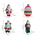 Miniatyrbilde 3 av 3: Julepynt: Utvalg av nisser, glassblåste ornamenter til juletreet SET3