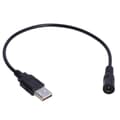 Miniatyrbillede 1 af 5: USB til DC-strømkabel, DC5.5x2.1mm hun USB han DC5V strømforsyning opladningsadapterkabel til USB-blæser/højttaler Multicolor