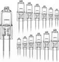 12-pack G4 Halogenlampor, 20W 12V Varmvit 2800K för inomhusbelysning