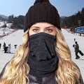 Miniatyrbilde 3 av 5: Vinter termisk halsvarmer/hals gaiter ansiktsskjerf/ansiktsmaske Dark blue