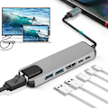 Miniatyrbild 4 av 5: USB HUB C HUB Till Multi USB 3.0 HDMI-kompatibel Adapter Kompatibel med MacBook Pro C HUB|Type-C Adapter