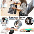 Miniatyrbillede 2 af 5: Memory Foam Mekanisk Blødt Tastatur Musemåtte Sæt Ergonomisk Håndledsstøtte Håndstøtte Pude Til Kontor Computer Laptop