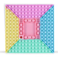 Miniatyrbild 1 av 4: Tryck Bubbla Leksak Fyrkantig Sensorisk Leksak För Ångest Stresslindring Gåvor Spel För Barn Vuxen Hemma Tender Pink Macarons