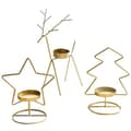 Miniatyrbillede 1 af 3: [LCS]3 stk. julelysestagesæt med 3 kandelabre, ideel diameter