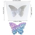 Miniatyrbillede 2 af 9: 3D Blomst Sommerfugl Silikoneforme Epoxy Resin Forme Blomst Sommerfugl Lysforme til Lysfremstilling Silikoneform til DIY Duftlys