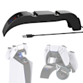 Miniatyrbild 1 av 5: Dubbel snabbladdningsstation för Playstation 5 PS5 spelkontroll trådlös gamepad joystick power dock laddningsstation hot